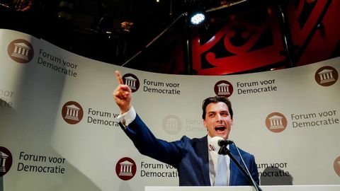 Thierry Baudet, l�der del partido Foro para la Democracia