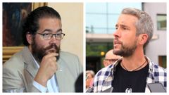 �scar Poy (izquierda) declar� como testigo en el caso de las amenazas de muerte a Rub�n Arroxo (derecha).
