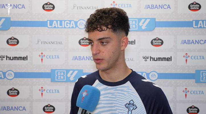 Hugo �lvarez, tras el Celta-Mallorca de este domingo en Bala�dos.