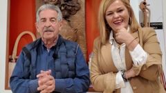 La alcaldesa de Redondela Digna Rivas con el ex presidente de Cantabria, Miguel �ngel Revilla