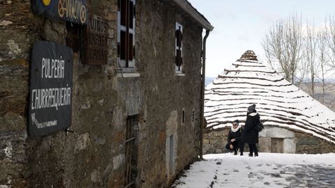 Nieve en O Cebreiro