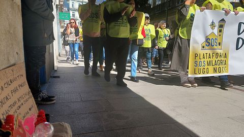 La manifestación recorrió la ciudad desde A Milagrosa hasta el centro