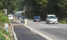 Las obras de la senda peatonal en Cancela Abrea quedaron ayer pr�cticamente listas. 