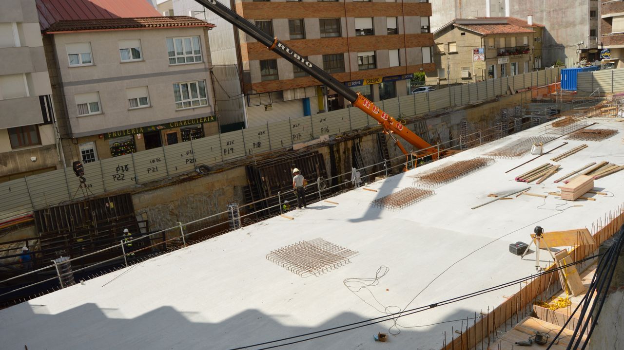 Las obras del mercado de Sanxenxo avanzan con el hormigonado del techo ...