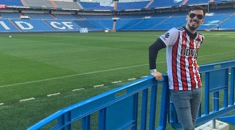 Lucas Goas en el Santiago Bernabu.