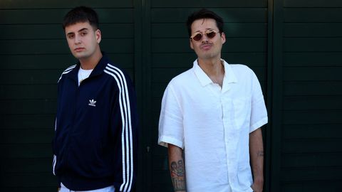 Mart�n (9Louro) e Xanma Louro (The Rapants) na s�a casa de Louro.