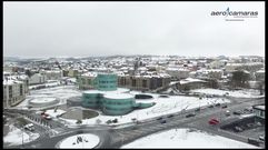 Vista a�rea de Lal�n nevado