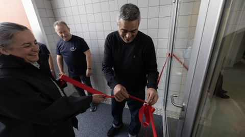 A edila Maruxa Su�rez e o alcalde, Daniel P�rez, coa cinta inaugural