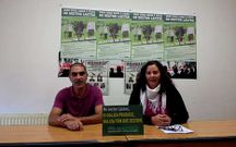 El�as Somoza y Mar Vila, ayer en la sede de Fruga en Lal�n. 