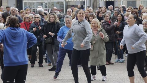 La manifestacin convocada por trabajadores y usuarios de las escuelas deportivas municipales