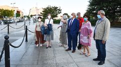 El alcalde, en el centro, junto a los concejales del equipo de gobierno, supervis� las mejoras
