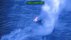 Captura de pantalla de la cuenta de X del secretario de Guerra de EE.UU., Pete Hegseth, que muestra el ataque a una supuesta narcolancha en el Caribe, en octubre