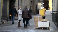 Tramo peatonal de la calle Cardenal, en las proximidades de la plaza de Espa�a