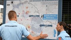 Imagen de archivo de agentes de la Gendarmerie francesa.