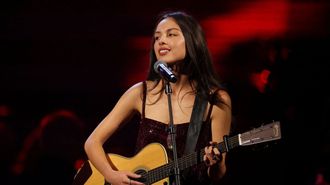 Olivia Rodrigo durante una actuaci�n.