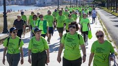 Imagen de la andaina solidaria celebrada en Ribeira en el 2025