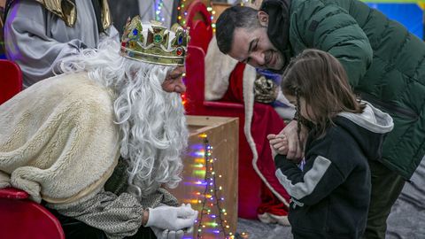 Visita de Melchor, Gaspar y Baltasar a Outes.