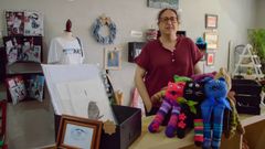 Mon Lendoiro, no espazo habilitado para a mostra