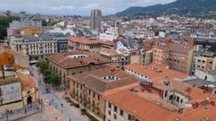 Captura del v�deo desde la Torre G�tica de la Catedral de Oviedo publicado por un usuario de Twitter