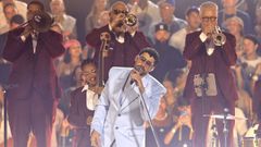 El cantante puertorrique�o Bad Bunny durante el primero de los dos conciertos de cierre de su gira internacional 'Deb� tirar m�s fotos' el pasado s�bado, en San Juan (Puerto Rico)