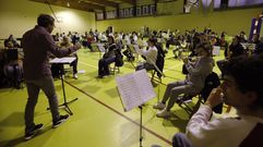 Ensayo de la Banda Uni�n Musical de Allariz