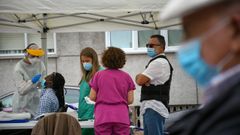 El nuevo punto de diagn�stico r�pido comenz� a funcionar el lunes por la tarde en la parte trasera del centro de especialidades del Ventorrillo