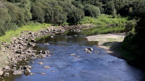 Caudal bajo del r&iacute;o Tambre a su paso por Bri&oacute;n