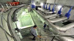 Estaci�n de bombeo de A Cabana, en foto de archivo.