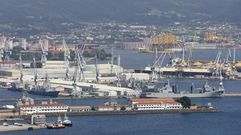 Vista general del astillero ferrolano
