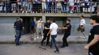 Incidentes al final del partido Lemos-Portonovo