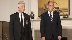 David Lynch y Miguel Ferrer