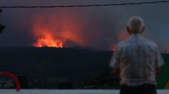 Vista de uno de los incendios registrados este s�bado en la comarca