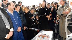 Entierro de Torrente Ballester en el cementerio de Serantes
