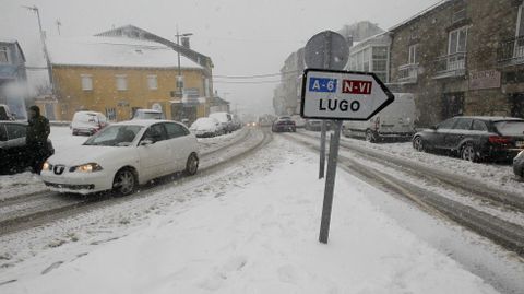 Trabajos de limpieza en Triacastela.