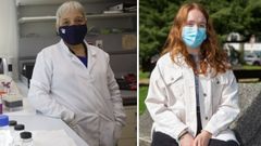 Mercedes Novo, a la izquierda,  y Laila Al Soufi