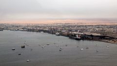 Puerto de Walvis Bay, en Namibia