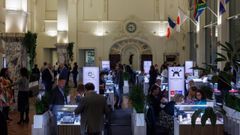 Exposicion en la bolsa de comercio de diamantes m�s antigua del mundo en Amberes�(B�lgica).