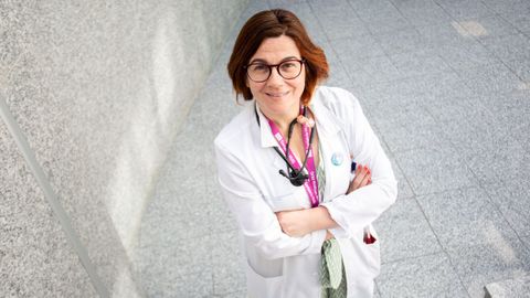 La doctora Cristina Alonso, en el hospital Montecelo