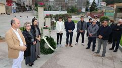 Homenaje a las v�ctimas del covid realizado en Ribeira en el 2025