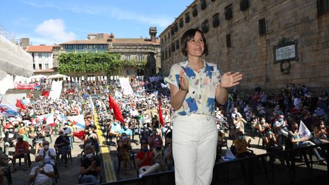 Ana Pontn na compostelana praza da Quintana