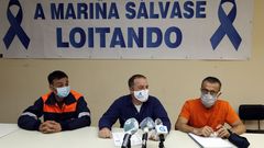 Dirigentes del comit� de empresa, en una rueda de prensa el pasado d�a 7