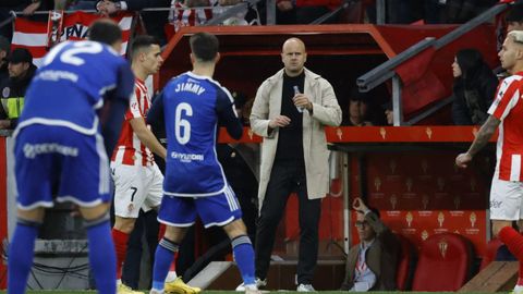 Derbi asturiano entre el Real Sporting de Gijon y el Real Oviedo en�El Molin�n