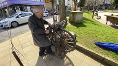 El �ltimo d�a que Leonardo Cachaldora pudo ir a la feria a Carballo