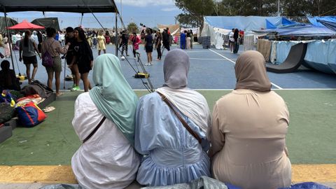 Ni�as y mujeres en el colegio Reina Sof�a en Ceuta
