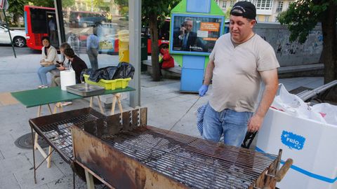Plaza de Espa�a preparativos San Juan 