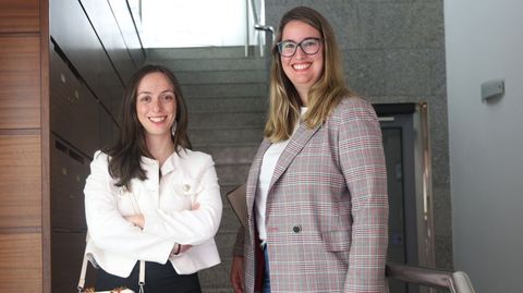 Roc�o Vega (izquierda) y Alba Budi�o son las creadoras de la consultora Zebra Brain