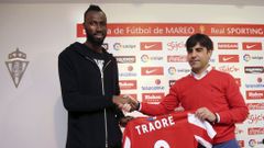 Traor�, delantero del Sporting