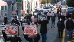 Manifestaci�n en Vilalba contra el cierre de la hosteler�a