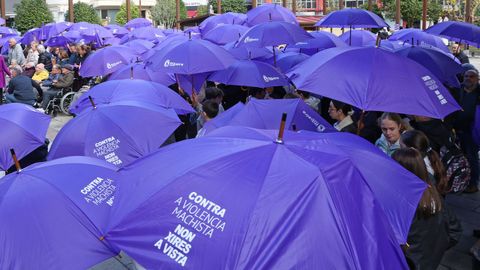 Imagen de uno de los actos celebrados en Barbanza con motivo del 25N.