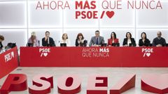 Imagen de una reuni�n de la ejecutiva federal del PSOE.